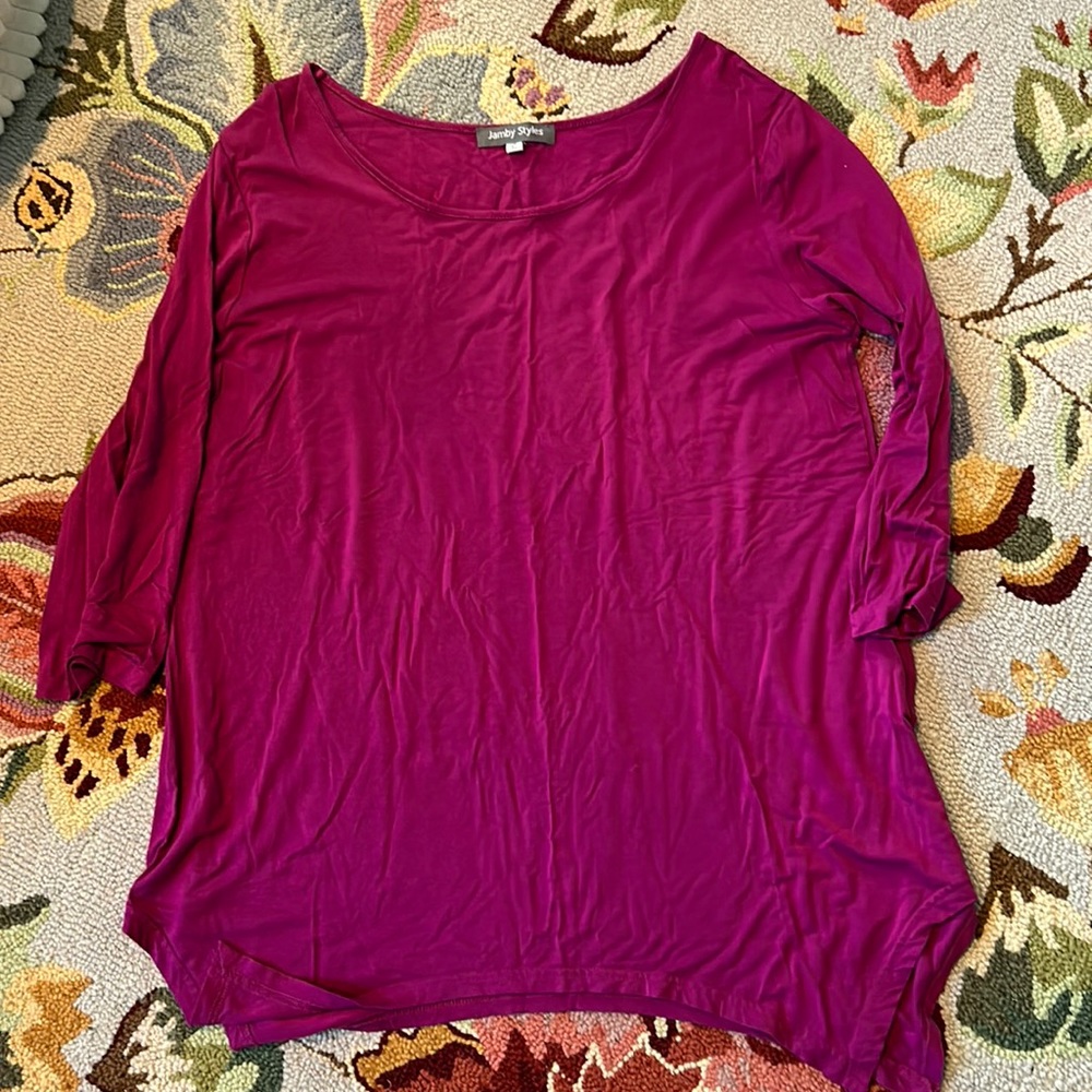 NWOT Jamby tunic - never worn, raspberry, xl